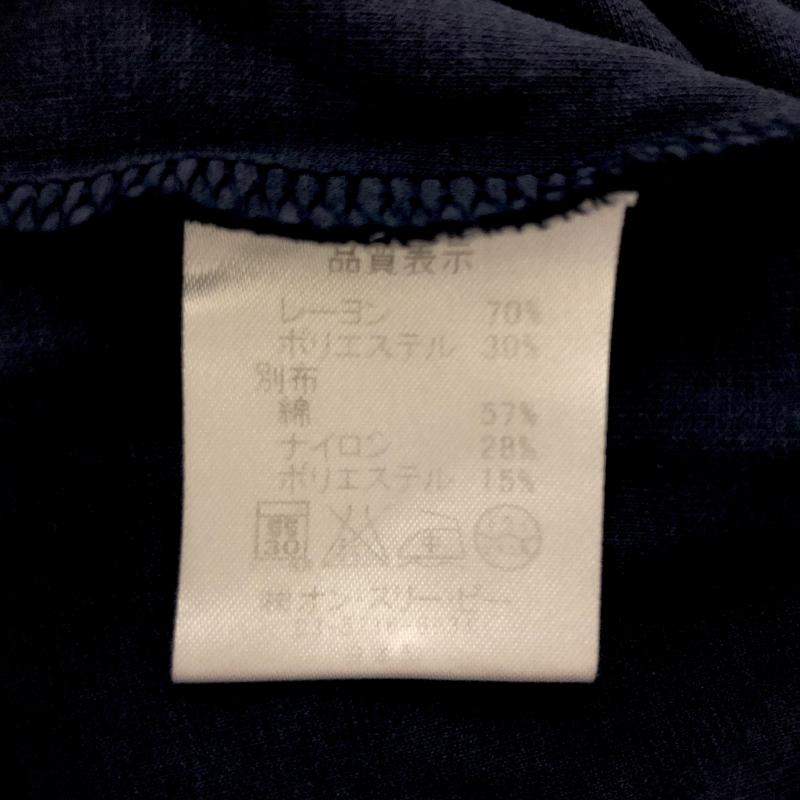 アンナクリーク anna kreek カットソー 半袖 無地 X 刺繍 紺 / ネイビー / X 白 / ホワイト / レディース USED 古着 中古 10003787