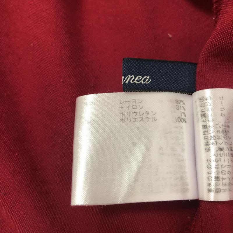 エンネア Ennea カットソー 長袖 36 無地 赤 / レッド / レディース USED 古着 中古 10004358