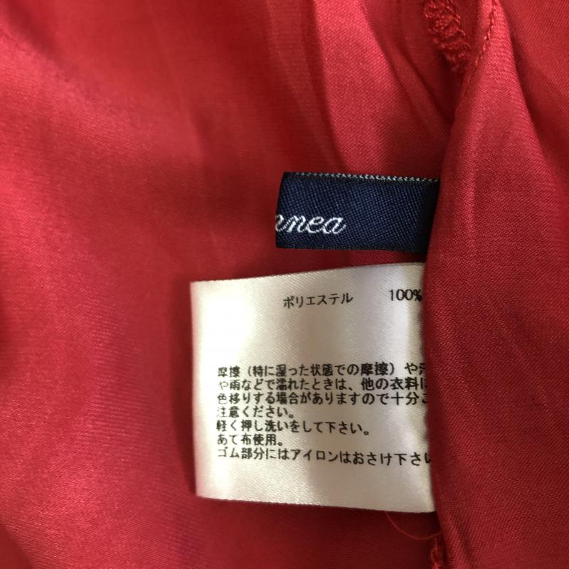 エンネア Ennea カットソー 長袖 36 無地 赤 / レッド / レディース USED 古着 中古 10004359