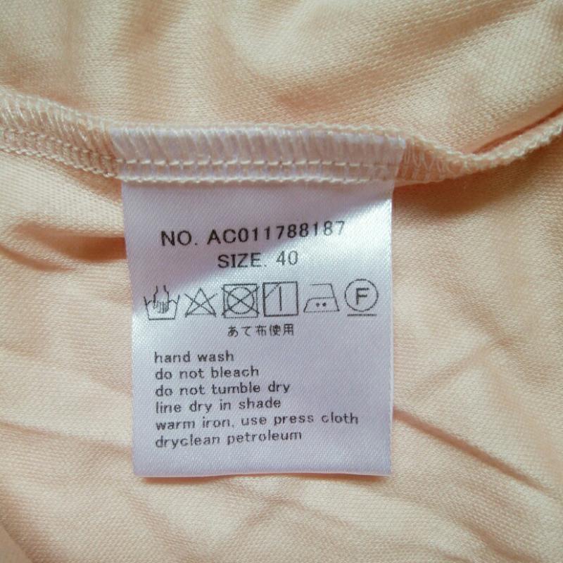 マルキスデブラン Marquise de blanc カットソー 長袖 40 無地 桃 / ピンク / レディース USED 古着 中古 10004543