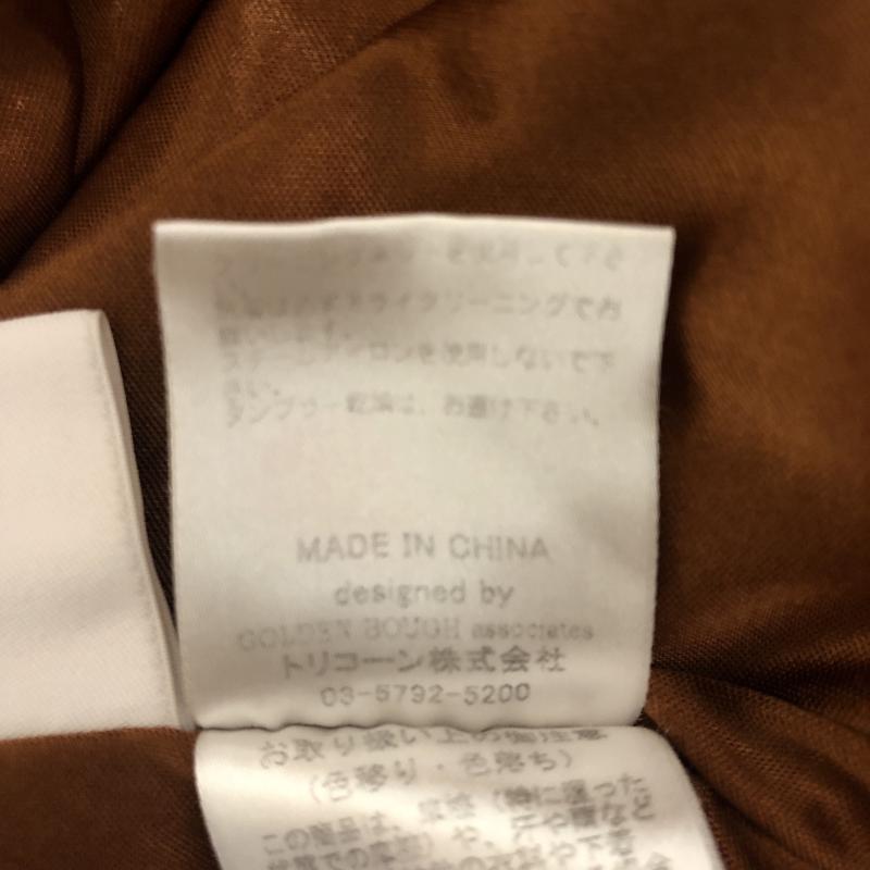 ヨーロ YOLO スカート ひざ丈スカート 38 チェック 茶 / ブラウン / X 橙 / オレンジ / X 黒 / ブラック / レディース USED 古着 中古 10004783