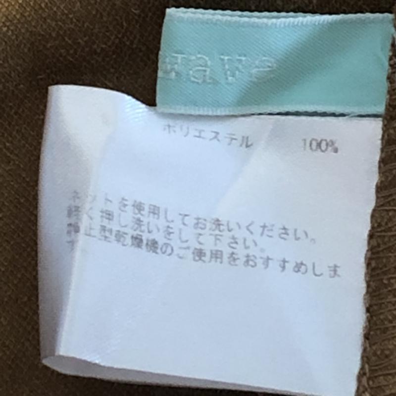 イノウェーブ innowave カットソー 長袖 S 無地 茶 / ブラウン / レディース USED 古着 中古 10004890
