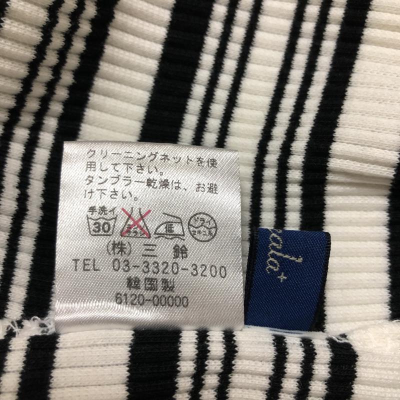 リアラ Reala カットソー 半袖 M ボーダー柄 白 / ホワイト / X 青 / ブルー / レディース USED 古着 中古 10004982