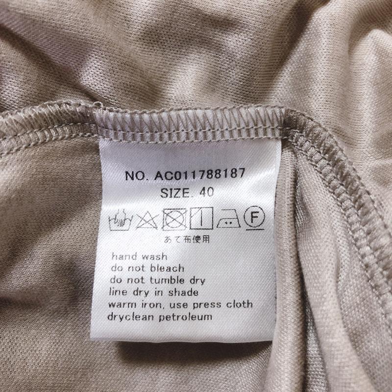 マルキスデブラン Marquise de blanc カットソー 長袖 40 無地 ベージュ / ベージュ / レディース USED 古着 中古 10005005