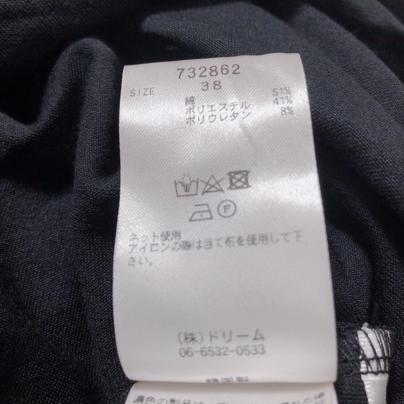 ロージー ROSIEE カットソー 半袖 38 無地 黒 / ブラック / レディース USED 古着 中古 10005025