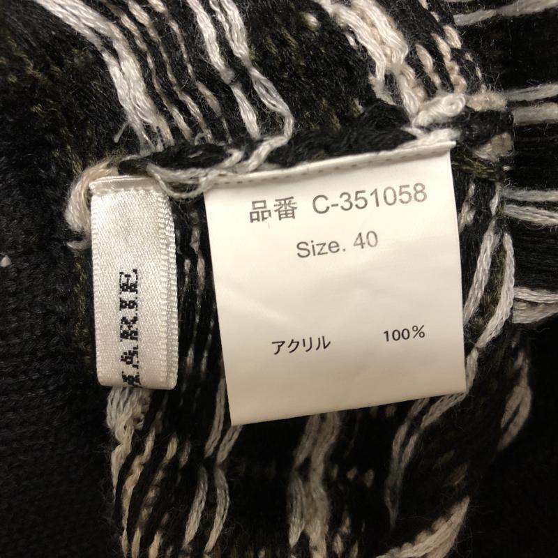 ドナマリー DONA MARIE スカート ひざ丈スカート 40 総柄 黒 / ブラック / X 白 / ホワイト / レディース USED 古着 中古 10006139
