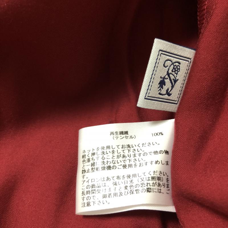 シードレイク Seadrake カットソー 長袖 36 無地 赤 / レッド / レディース USED 古着 中古 10006656