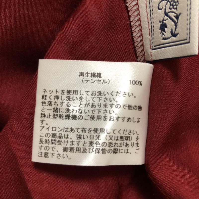 シードレイク Seadrake カットソー 長袖 36 無地 赤 / レッド / レディース USED 古着 中古 10006663