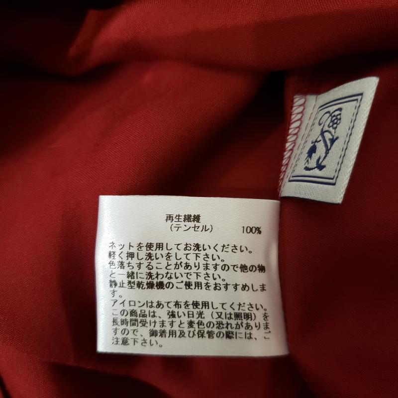 シードレイク Seadrake カットソー 長袖 36 無地 赤 / レッド / レディース USED 古着 中古 10006959