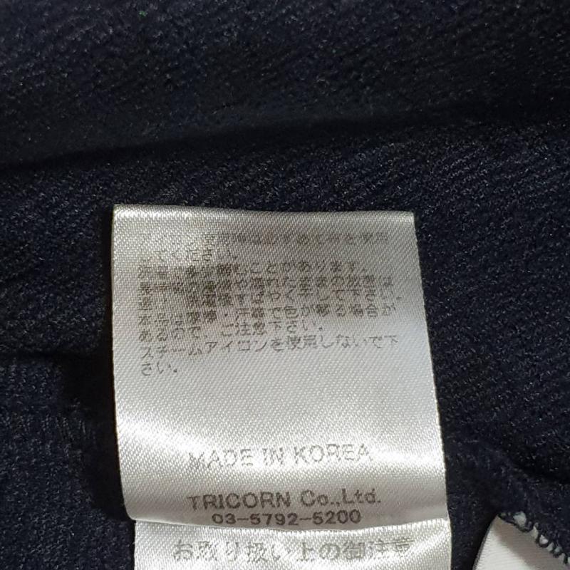 ヨーロ YOLO シャツ、ブラウス 七分袖 38 無地 X 刺繍 青 / ブルー / レディース USED 古着 中古 10007613