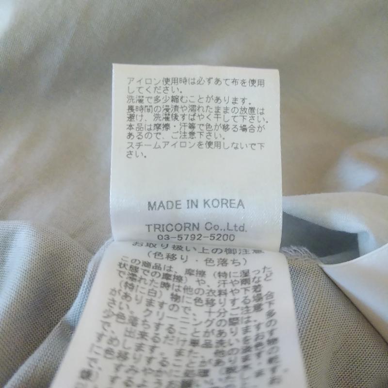 ヨーロ YOLO カットソー 半袖 M 無地 灰 / グレー / レディース USED 古着 中古 10008352