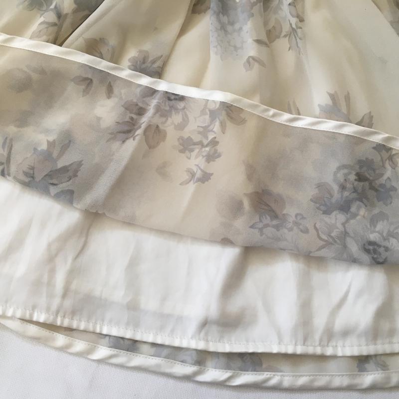 マーキュリーデュオ MERCURYDUO ワンピース ミニスカート FREE 花柄 白 / ホワイト / X 灰 / グレー / レディース USED 古着 中古 10011289