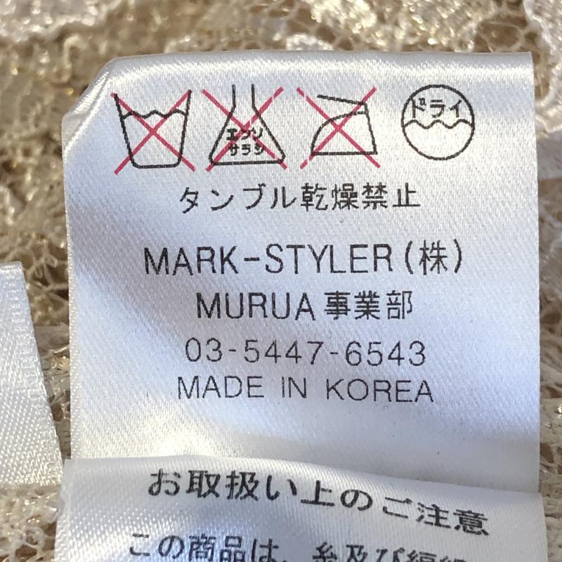ムルーア MURUA シャツ、ブラウス 半袖 幾何柄 ベージュ / ベージュ / レディース USED 古着 中古 10012385