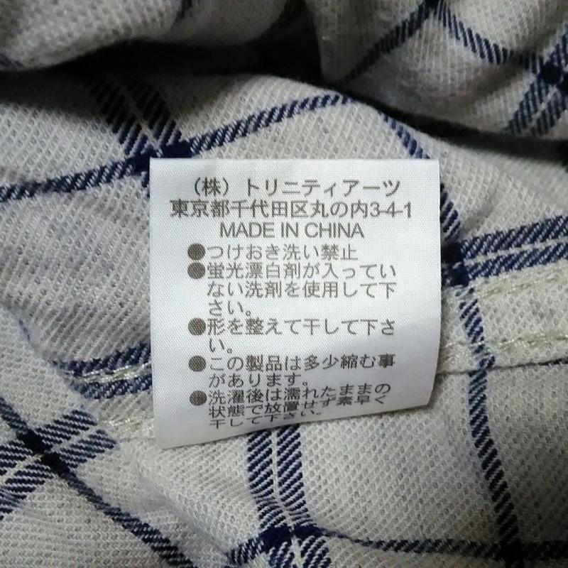 バンヤードストーム BARNYARDSTORM シャツ、ブラウス 長袖 1 チェック 灰 / グレー / X 紺 / ネイビー / メンズ USED 古着 中古 10013189