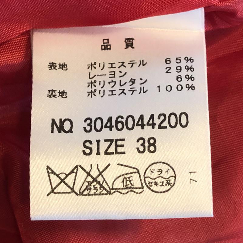 ルクールブラン le.coeur blanc スカート ひざ丈スカート 38 無地 赤 / レッド / レディース USED 古着 中古 10013325