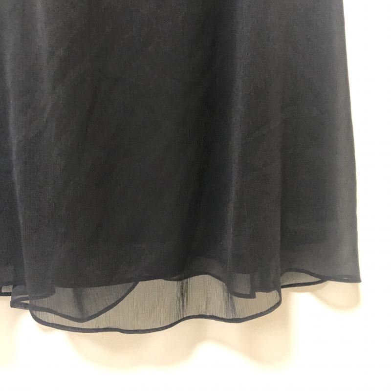 ロペピクニック ROPE' PICNIC ワンピース ひざ丈スカート 38 無地 黒 / ブラック / レディース USED 古着 中古 10013353