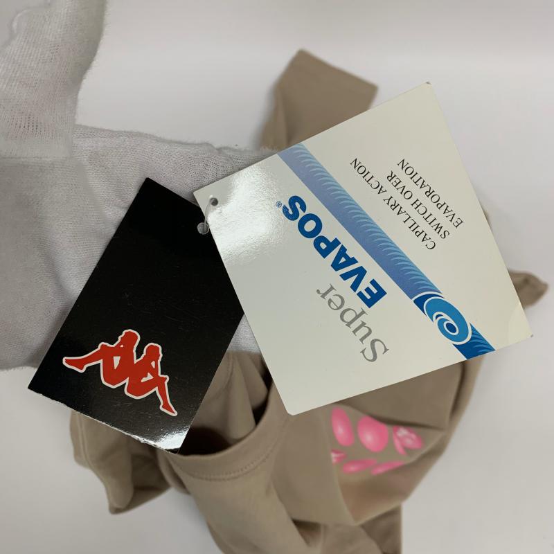 カッパ Kappa カットソー 長袖 L 無地 X プリント ベージュ / ベージュ / X 桃 / ピンク / レディース USED 古着 中古 10013967