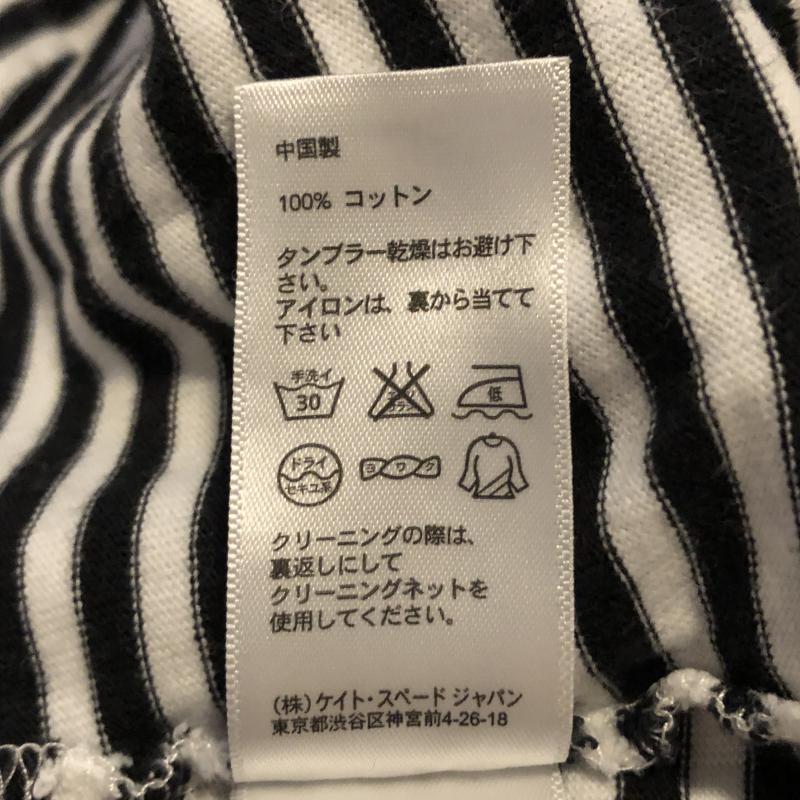 ケイト・スペード サタデー KATE SPADE SATURDAY カットソー 半袖 S ボーダー柄 白 / ホワイト / X 黒 / ブラック / レディース USED 古着 中古 10016982