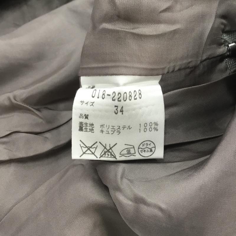 ナチュラルビューティー NATURAL BEAUTY スカート ミニスカート スエード調 ティアードスカート 34 無地 灰 / グレー / レディース USED 古着 中古 10021489
