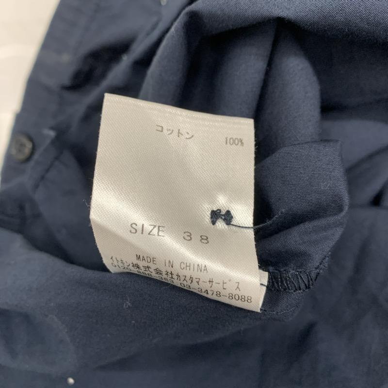 アイアイエムケー IIMK シャツ、ブラウス ミリタリーシャツ 38 無地 紺 / ネイビー / navy レディース USED 古着 中古 10023781
