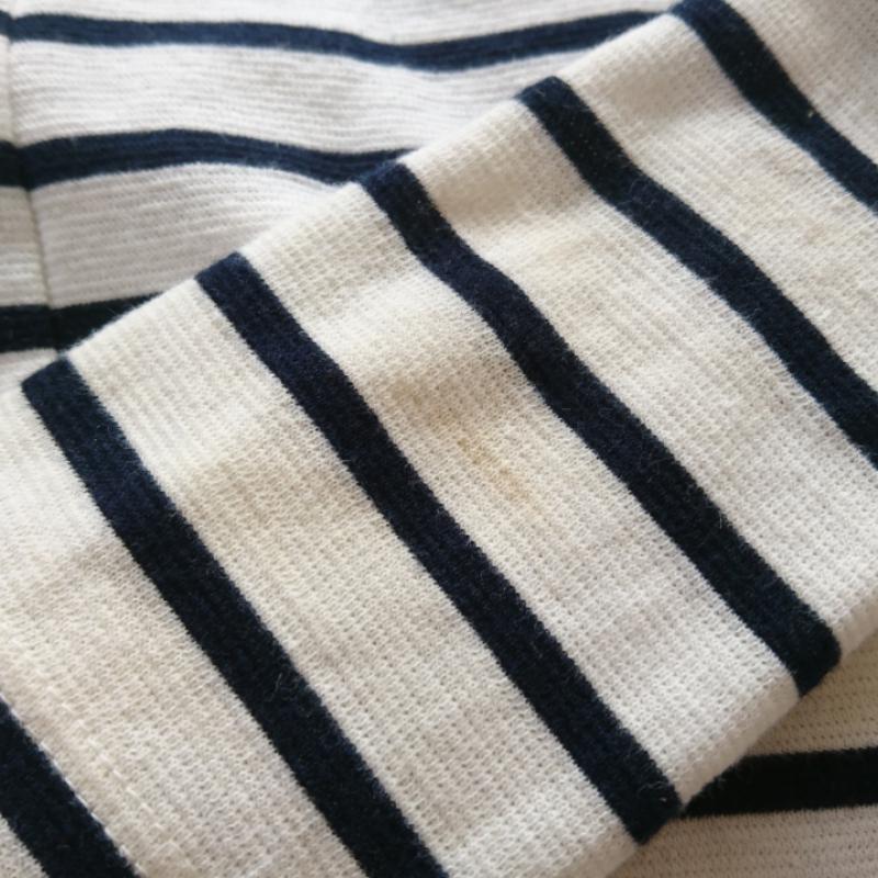 チャオパニックティピー CIAOPANIC TYPY カットソー 長袖 ボーダー柄 白 / ホワイト / white X 紺 / ネイビー / navy レディース USED 古着 中古 10033037