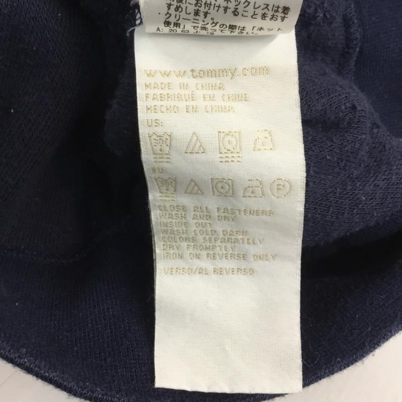 トミーガール tommy girl パーカー 長袖 ジップパーカー S 無地 紺 / ネイビー / navy レディース USED 古着 中古 10042252