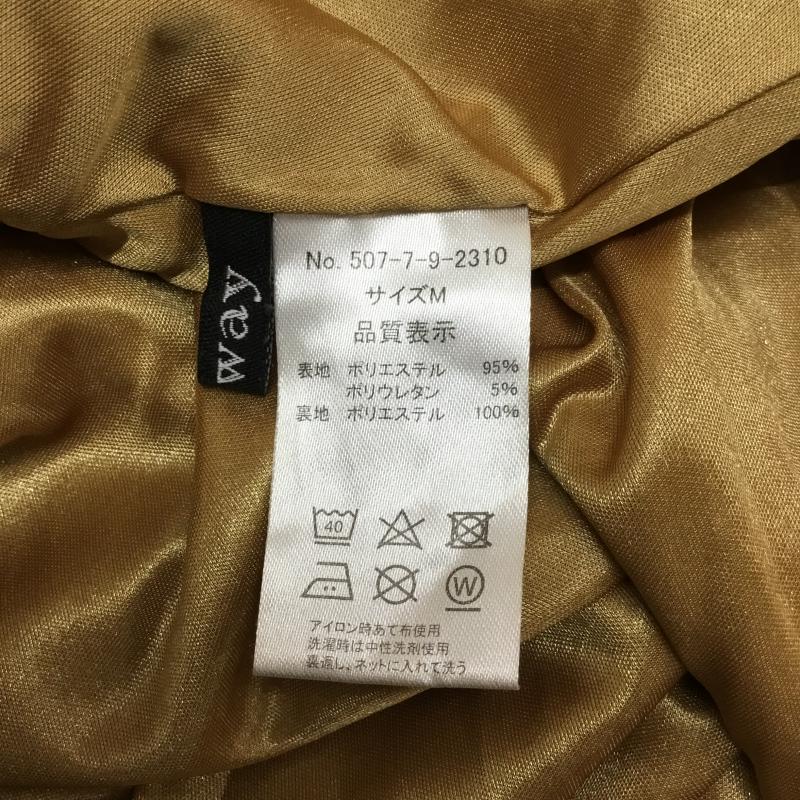 ワンウェイ one way スカート ひざ丈スカート M 無地 キャメル / キャメル / レディース USED 古着 中古 10044045