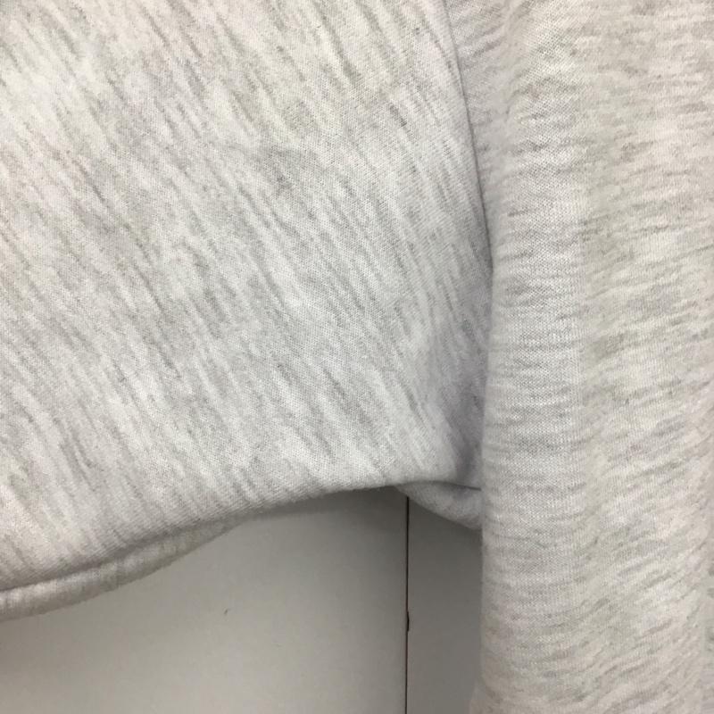 リーボック Reebok トレーナー 長袖 Y6522RR 襟付き M ロゴ、文字 灰 / グレー / レディース USED 古着 中古 10130620