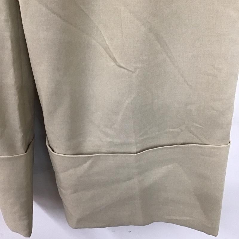 ムルーア MURUA パンツ スラックス 012320700601 ダブルヘムワイドパンツ 1 無地 ベージュ / ベージュ / レディース USED 古着 中古 10129509