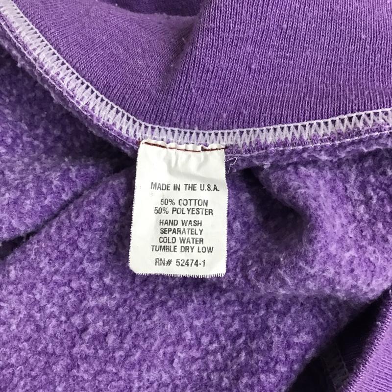 古着 USED パーカー 長袖 裏起毛 フルジップ 2 紫 / パープル / purple メンズ USED 古着 中古 10090173