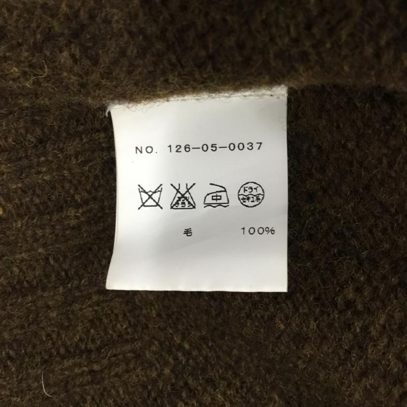 ジェネラルサプライ GENERALSUPPLY ニット、セーター 長袖 長袖ニットカットソー ニット セーター クルーネックニット L 無地 茶 / ブラウン / brown メンズ USED 古着 中古 10108713