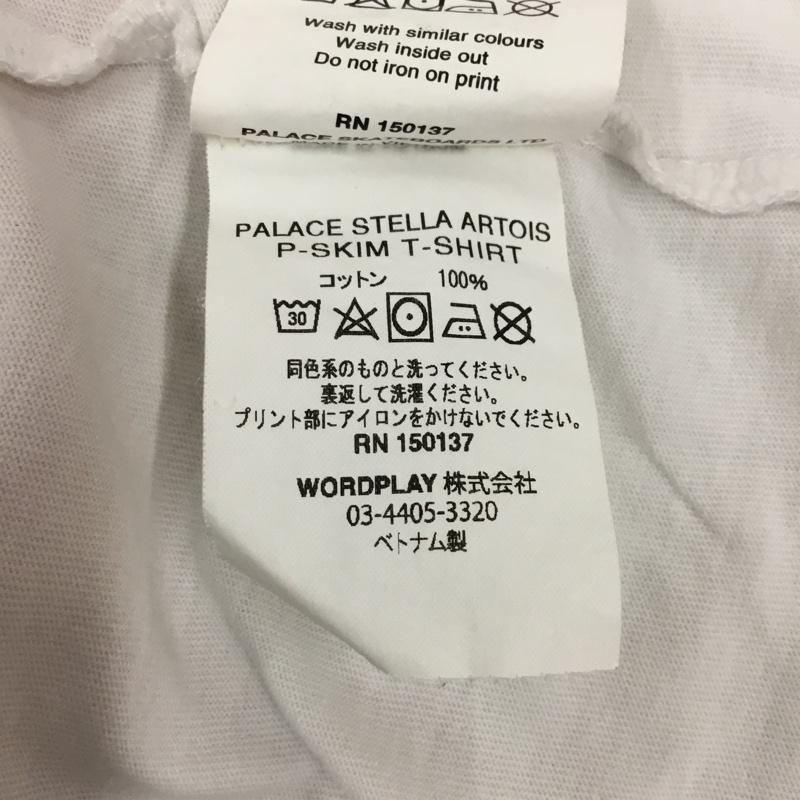 パレス PALACE Tシャツ 半袖 半袖カットソー プリントTシャツ クルーネックカットソー L プリント 白 / ホワイト / white メンズ USED 古着 中古 10109293