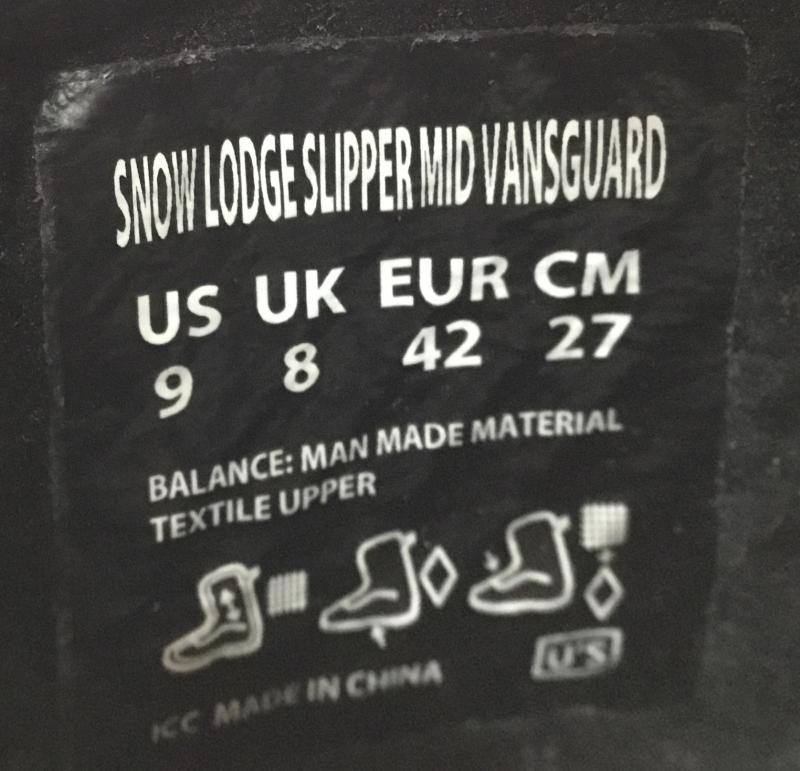 バンズ VANS スリッポン スリッポン VN0A5JI3BLK1 Vans Snow Lodge Vansguard Slipper 27.0cm 無地 黒 / ブラック / black メンズ USED 古着 中古 10124096