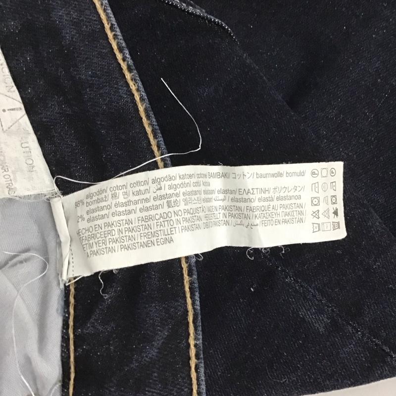 ザラ ZARA パンツ デニム、ジーンズ デニムパンツ スリムパンツ カジュアルパンツ ストレッチパンツ 40 無地 インディゴ / インディゴ / レディース USED 古着 中古 10125274