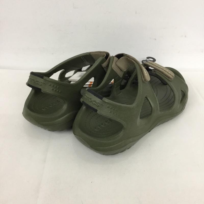 クロックス crocs サンダル サンダル 203965-354 スウィフトウォーター リバー crocs SWIFTWATER RIVER SANDAL 27.0cm 無地 カーキ / カーキ / メンズ USED 古着 中古 10125457