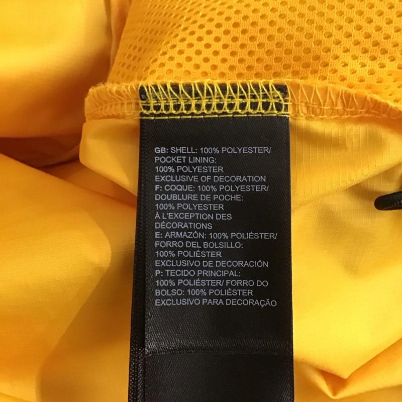 ザノースフェイス THE NORTH FACE ジャケット、上着 ジャケット、ブレザー nf0a4qz7 ジップアップジャケット ナイロンパーカー アウター XL ロゴ、文字 黒 / ブラック / X 黄 / イエロー / メンズ USED 古着 中古 10125548