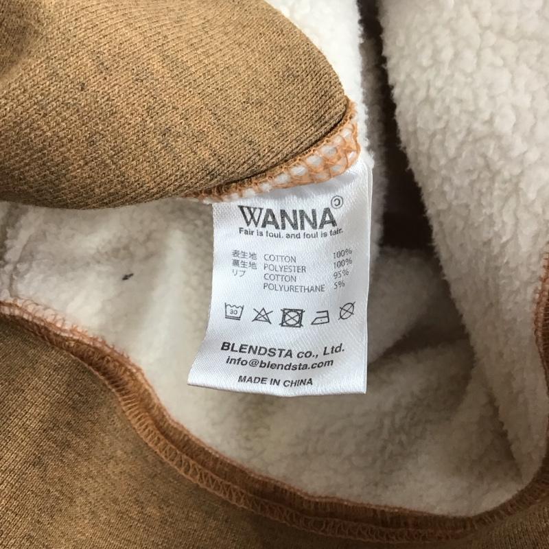 ワナ WANNA パーカー 長袖 長袖パーカー プルオーバーパーカー プリントスウェット L プリント 橙 / オレンジ / メンズ USED 古着 中古 10125563