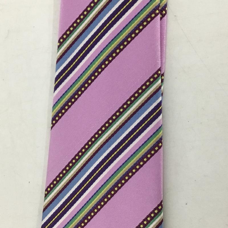 ポールスミス Paul Smith ネクタイ ネクタイ シルク ストライプ マルチカラー / マルチカラー / メンズ USED 古着 中古 10125567