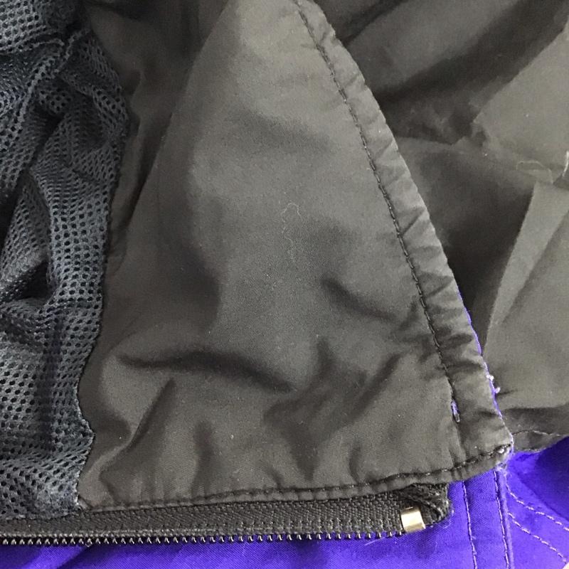 ザノースフェイス THE NORTH FACE ジャケット、上着 ジャケット、ブレザー ジップアップジャケット ナイロンジャケット アウター 90s 00s L ロゴ、文字 青 / ブルー / X 黒 / ブラック / メンズ USED 古着 中古 10125624