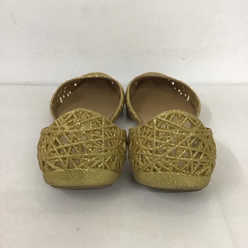メリッサ melissa パンプス パンプス 30801 CAMPANA メッシュ バレリーナシューズ EU38 箱有 US:7 無地 金 / ゴールド / レディース USED 古着 中古 10125673