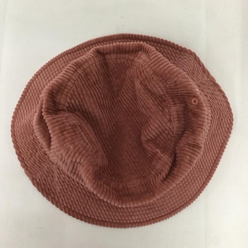 ニューエラ NEW ERA 帽子 ハット コーデュロイ バケットハット バケハ ロゴ、文字 桃 / ピンク / レディース USED 古着 中古 10125688
