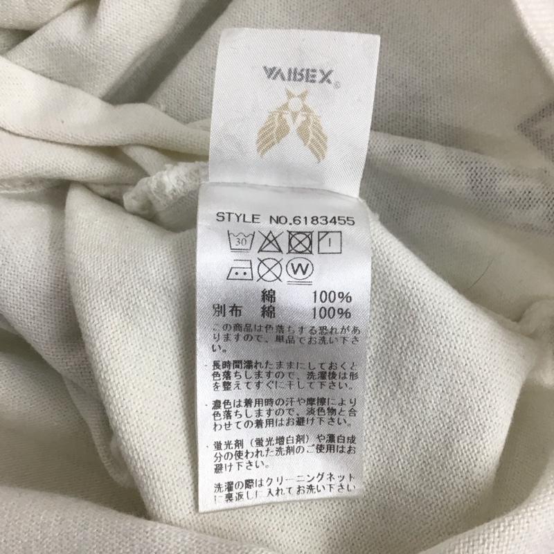 アヴィレックス AVIREX カットソー 半袖 半袖カットソー ヘンリーネックカットソー L ロゴ、文字 白 / ホワイト / メンズ USED 古着 中古 10125733