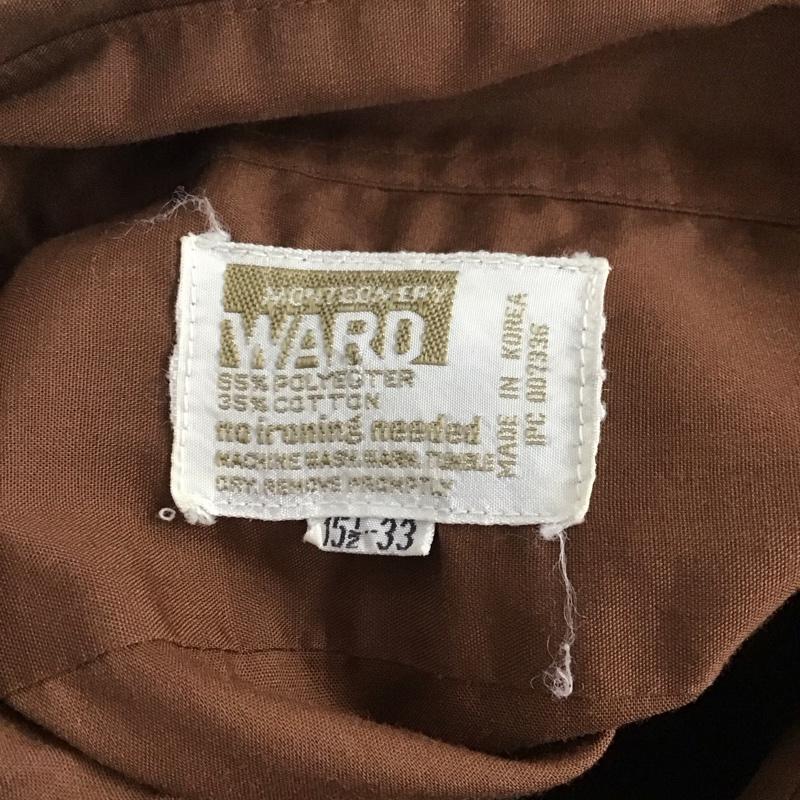 古着 USED シャツ、ブラウス 長袖 古着 70 s MONTGOMERYWARD モンゴメリーワードデニムカバーオールジャケット 無地 茶 / ブラウン / メンズ USED 古着 中古 10125750