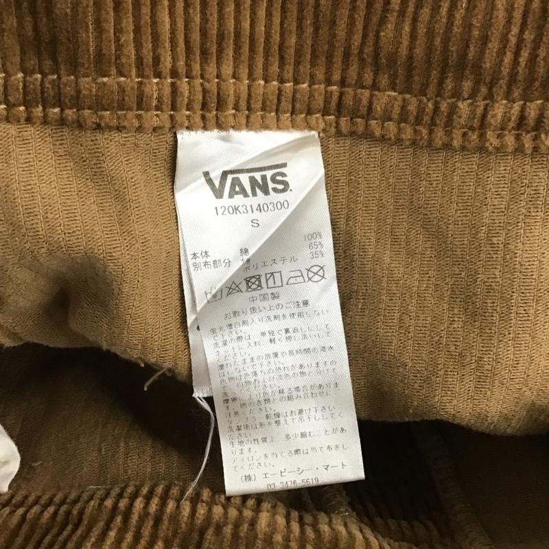 バンズ VANS サロペット・オーバーオール サロペット、オーバーオール オーバーオール つなぎ オールインワン コーデュロイ S 無地 茶 / ブラウン / メンズ USED 古着 中古 10125934