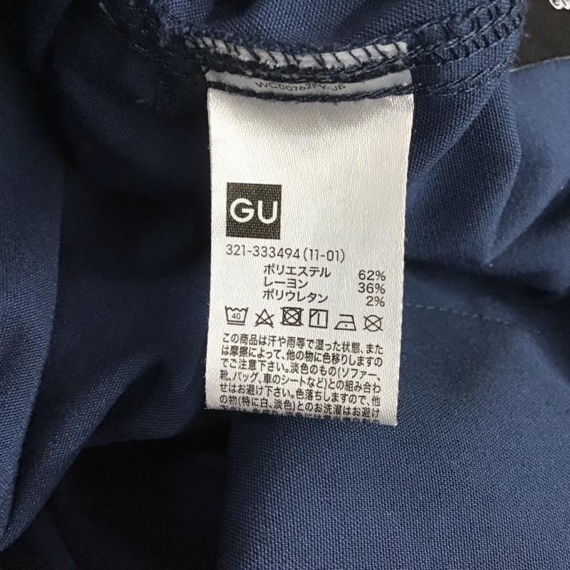 ジーユー GU パンツ ワークパンツ、ペインターパンツ 321-333494 ボトム ワイドパンツ カジュアルパンツ S 無地 紺 / ネイビー / メンズ USED 古着 中古 10125977