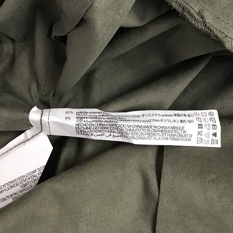 ザラ ZARA ジャケット、上着 ジャケット、ブレザー ロングジャケット アウター ロングコート L 無地 カーキ / カーキ / レディース USED 古着 中古 10125989