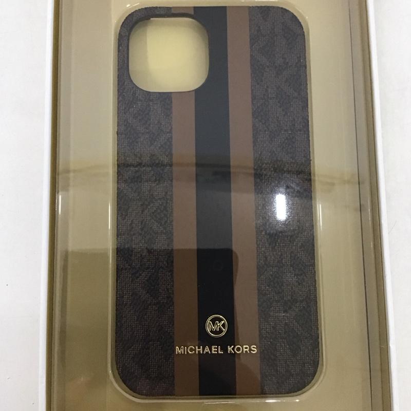 マイケルコース MICHAEL KORS ファッション小物 ファッション小物 MKSTBRWWPIP2261 Slim Wrap Case Stripe iPhoneケース iPhone 14 ロゴ、文字 茶 / ブラウン / レディース USED 古着 中古 10125994
