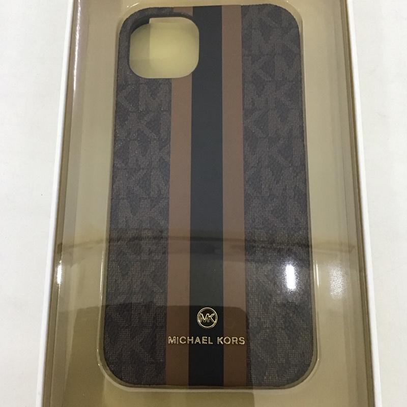マイケルコース MICHAEL KORS ファッション小物 ファッション小物 MKSTBRWWPIP2261M Slim Wrap Case Stripe iPhone 14 Max iPhoneケース iPhone 14 PLUS ロゴ、文字 茶 / ブラウン / レディース USED 古着 中古 10126020