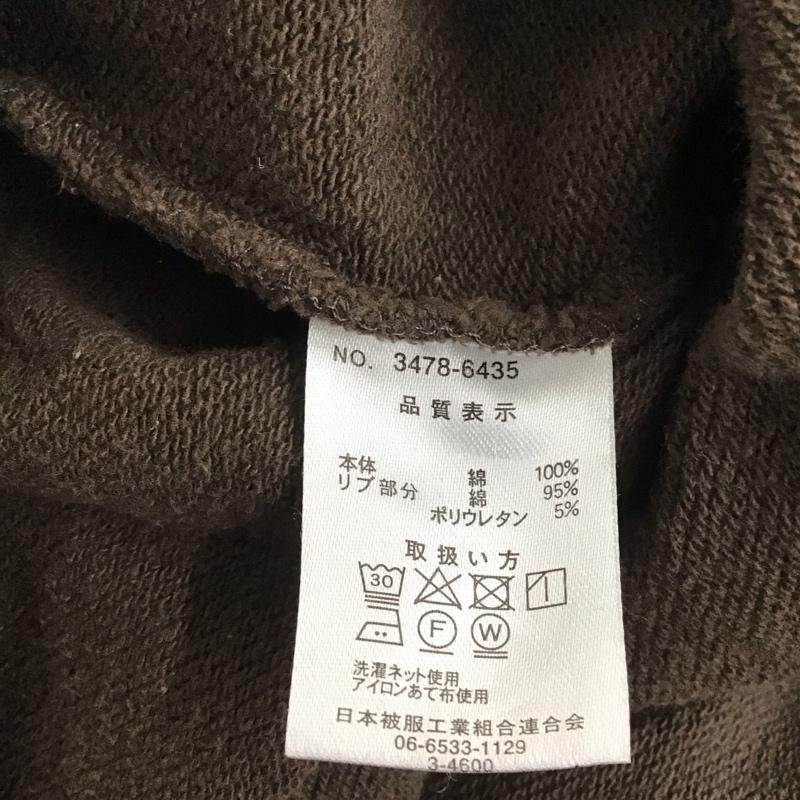 ディッキーズ Dickies トレーナー 長袖 長袖トレーナー スウェット ジップアップスタンドネック プルオーバー XL ロゴ、文字 茶 / ブラウン / メンズ USED 古着 中古 10126034