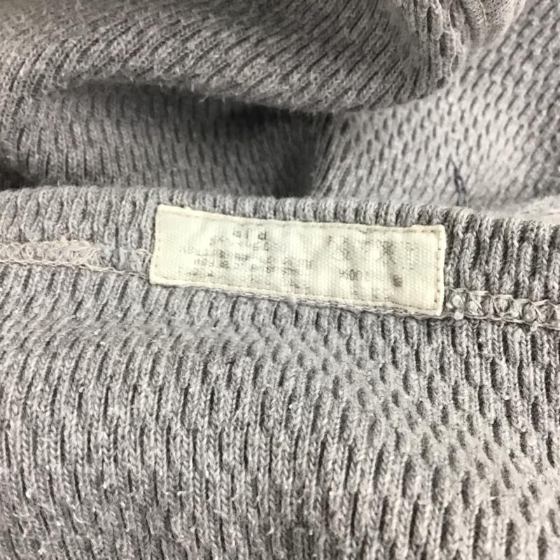 アールジェイビー R.J.B カットソー 長袖 長袖カットソー Vネックカットソー サーマル 40 プリント 灰 / グレー / メンズ USED 古着 中古 10126045